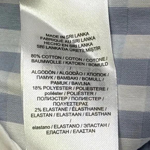 Lauren Ralph Lauren Gingham Shorts Blue White Size 2 Cuffed NWT - Picture 4 of 9